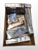 Nine Air Fix and Academy Models kits,