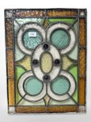 A stained glass window