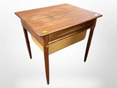 A 20th century Danish teak work table,