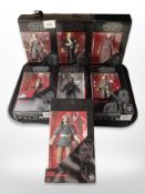 Seven Hasbro Star Wars The Black Series figures,