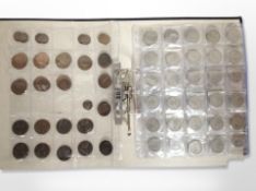An album of British coins