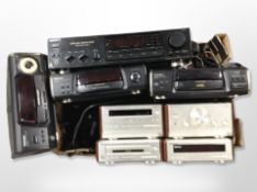 A Sony stereo FM-AM receiver STR-AV320R, together with six further Technics Hi-Fi separates.