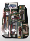 A group of Corgi Eddie Stobart diecast models.