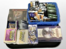 A group of trading cards including Doctor Who Battles in Time, Deathwatch 2000, Star Wars,