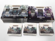 Seven Games Workshop Warhammer Age of Sigmar trading card sets,
