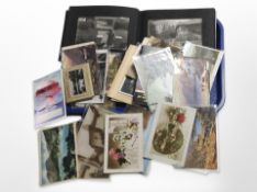 A collection of vintage postcards including scenes of South Africa, etc.