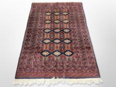 A Lahore Bokhara rug, Pakistan, 198cm x 130cm.