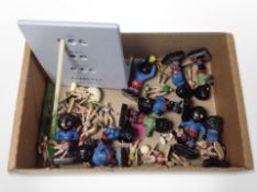 A group of Robertson's Gollies and other figures, footballers, etc.