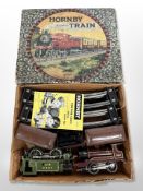A Hornby clockwork train set in box