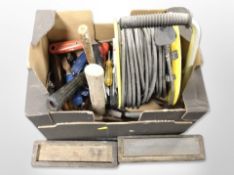 A small quantity of hand tools, extension reel, etc.