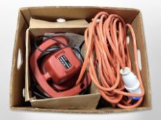 A 110-watt orbital polisher and a power cable.