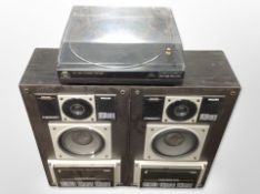 A JVC AL-E1 fully automatic turntable, Philips AK630 Digital Compact Disc Player,