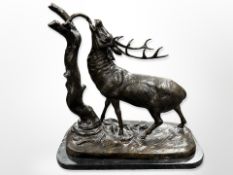 After Pierre-Jules Mêne (1810 - 1879) Cerf a la Branche,