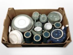 Denby tea and dinner wares in various colour ways.