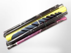 A bundle of modern rolled posters including Superman, The Walking Dead, etc.