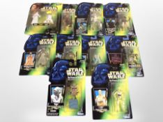 10 Kenner Star Wars figurines, boxed.
