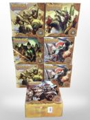 Seven Arcane Legions miniatures box sets, all Romans.