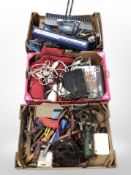 A group of hand and power tools, hardware, automatic battery charger,