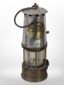 An Eccles Protector miner's lamp Type 6RS.