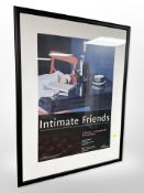 A Northumbria University gallery poster, Intimate Friends,