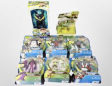 Eight Playmates Ben 10 figurines, boxed.