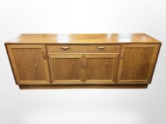A G Plan teak wall unit base,