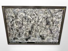 A Metropolitan Museum of Art New York print, Number 28 by Jackson Pollock,