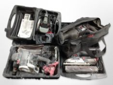 Four boxed Skil power tools.