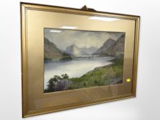 Edward Horace Thompson (1879-1949) : Buttermere and Crummock Water from Melbreak with Honister Crag