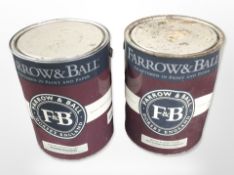 One 5-litre tin of Farrow and Ball modern emulsion, and a further tin of wall and ceiling primer.