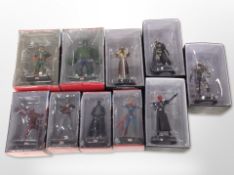 10 Eaglemoss Collections Marvel figurines, boxed.