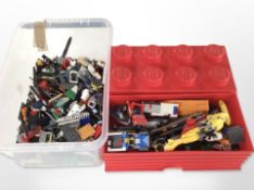 A quantity of Lego.