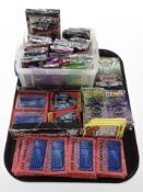 A group of trading cards to include Terminator 2: Judgement Day, Marvel, etc.