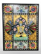 Eric Gray : oil on canvas depicting Shiva, 95cm x 127cm.