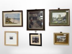 After Ivan Lindsay : Tynemouth Longsands, reproduction in colours, 19 cm x 29 cm,