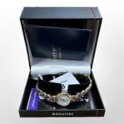 A 9ct yellow gold Lady's Accurist wristwatch CONDITION REPORT: Full 9ct gold