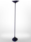 An Italian Arteluce standard lamp with blue glass shade CONDITION REPORT: