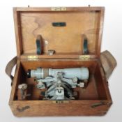 An early-20th century surveyor's level by W Ottway & Co., No. 49450, in fitted case.
