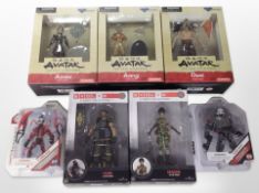 Three Nickelodeon Avatar The Last Airbender figurines,