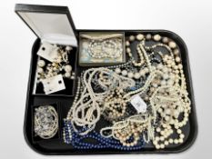 A group of costume jewellery,