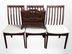 A set of six contemporary Danish Vandrup Stolefabrik teak dining chairs together with a