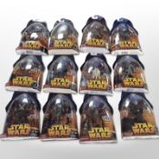 12 Hasbro Star Wars: Revenge of the Sith figurines, boxed.