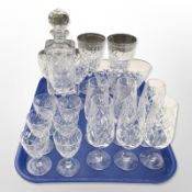 Two Royal Brierley limited edition crystal goblets with certificates,