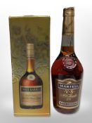 A bottle of Martell VS fine cognac, 70cl, 40% vol., in carton.