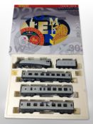 A Hornby 00 gauge R2445 LNER 4-6-2 locomotive class A4 Quicksilver,