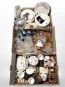 A quantity of 20th century porcelain and glass wares, Rosenthal dinner porcelain, Lurpack items,