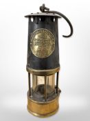 An Eccles Protector miner's lamp type SL numbered 538
