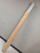 A large roll of vinyl,