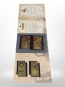 A London Mint William Shakespeare £20 pure gold bank note, together with three others,
