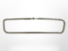 A Sterling silver necklace, length 51 cm. CONDITION REPORT: 35.